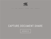 Tablet Screenshot of capturedcreative.com